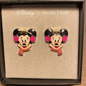 BaubleBar Disney Minnie Mouse Winter earrings